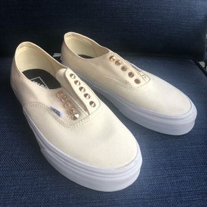 Authentic Gore Vans - Light yellow/Gold Stud